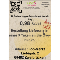 PL Amino Suppe Gulasch mit Nudeln 59g