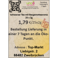 Schwarzer Tee mit Bergamottearoma 25 x 2g
