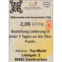 Möhrensalat nach koreanischer 270g