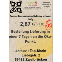 Sonnenblumenkerne Babkiny schwarz 300g