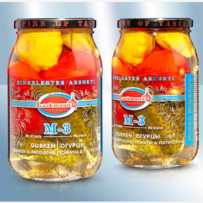 Assorti M-3, Gurken, Tomaten und Patissons, klassik, 880ml (ATG 440g)