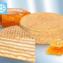 Schichttorte mit Honig 11% und Sahnecreme (Sahne 22%) 650 g