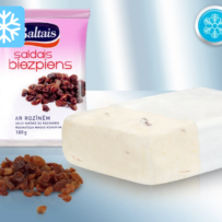 Quarkriegel mit Rosinen, 22,5% Fett i. Tr., tiefgefroren (Lettland) 180 g