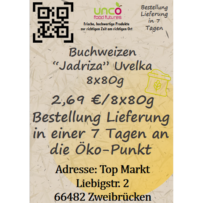 Buchweizen "Jadriza" Uvelka 8x80g