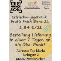 Erfrischungsgetränk Frutti Fresh Birne 2L