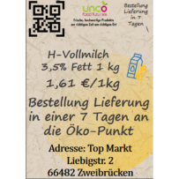 H-Vollmilch 3,5% Fett 1 kg