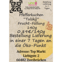 Pfefferkuchen "Tulskij" Frucht-Füllung 140g