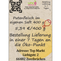 Putenfleisch im eigenen Saft 400 g