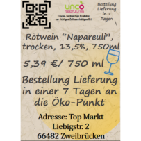 Rotwein "Napareuli", trocken, 13,5%, 750ml