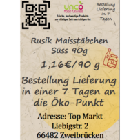 Rusik Maisstäbchen Süss 90g