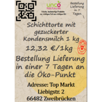 Schichttorte mit gezuckerter Kondensmilch 1 kg