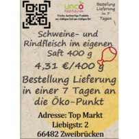 Schweine- und Rindfleisch im eigenen Saft 400 g