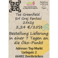 Tee Greenfield Erl Grej Fentasi 25x2g