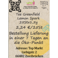 Tee Greenfield Lemon Spark 25Stx1,5g