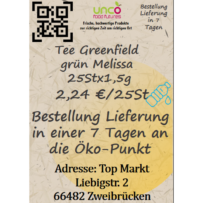 Tee Greenfield grün Melissa 25Stx1,5g